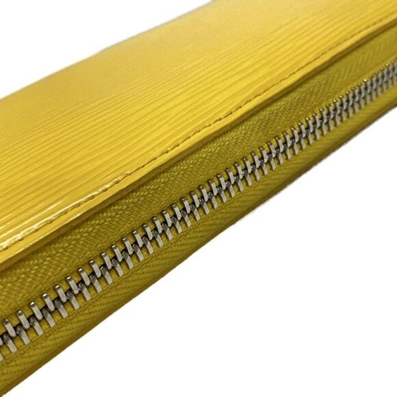 Auth LOUIS VUITTON Zippy Wallet M81229 Sunflower Epi - CA0193 Long Wallet - Picture 11 of 12